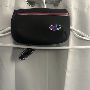 Champion Black Mini Bag with Red Accents